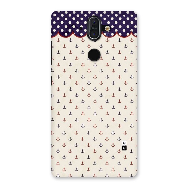 Polka Anchor Back Case for Nokia 8 Sirocco