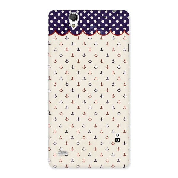 Polka Anchor Back Case for Sony Xperia C4