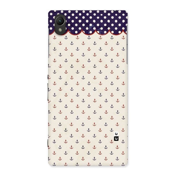 Polka Anchor Back Case for Sony Xperia Z1