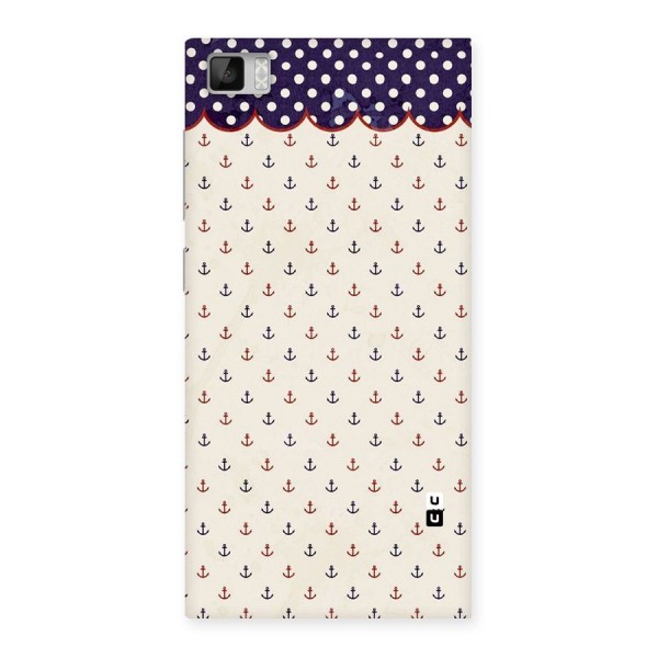 Polka Anchor Back Case for Xiaomi Mi3