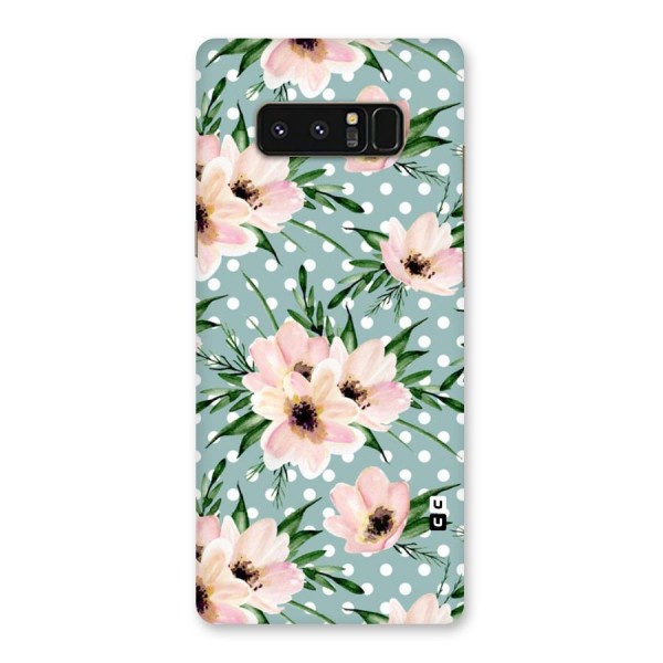 Polka Art Floral Back Case for Galaxy Note 8