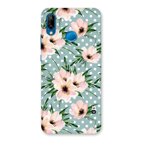 Polka Art Floral Back Case for Huawei P20 Lite