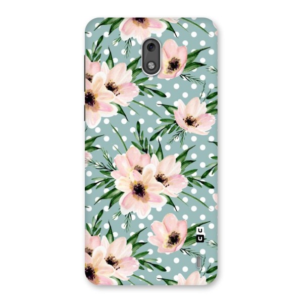 Polka Art Floral Back Case for Nokia 2