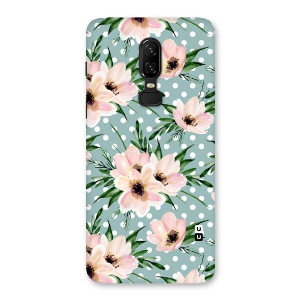 Polka Art Floral Back Case for OnePlus 6