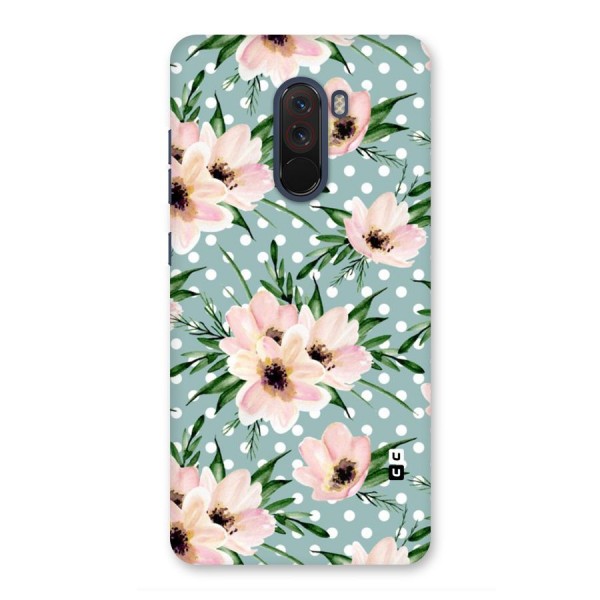 Polka Art Floral Back Case for Poco F1