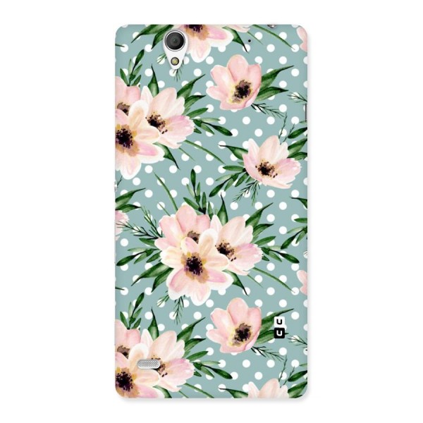 Polka Art Floral Back Case for Sony Xperia C4