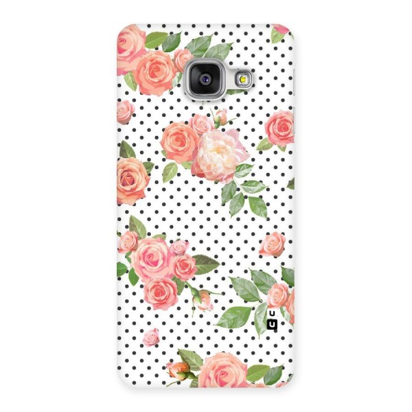 Polka Bloom White Back Case for Galaxy A3 2016