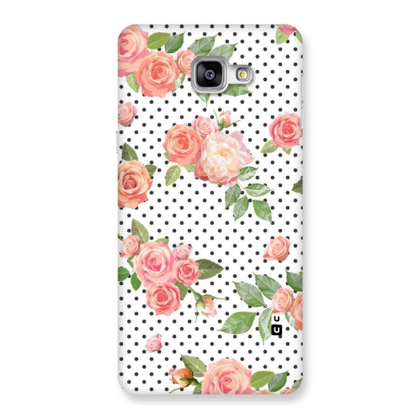 Polka Bloom White Back Case for Galaxy A9