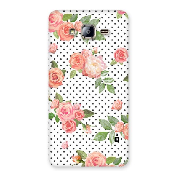 Polka Bloom White Back Case for Galaxy On5