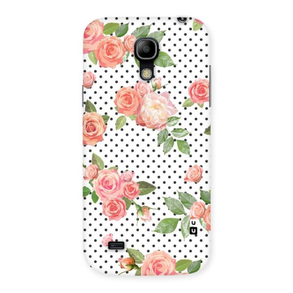 Polka Bloom White Back Case for Galaxy S4 Mini