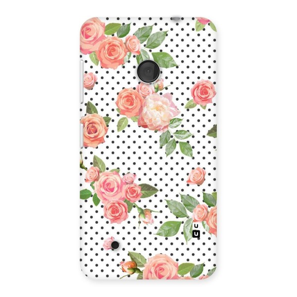 Polka Bloom White Back Case for Lumia 530