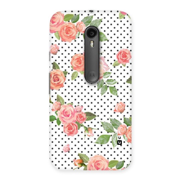 Polka Bloom White Back Case for Moto G3