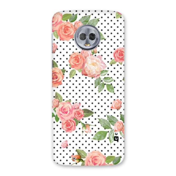 Polka Bloom White Back Case for Moto G6