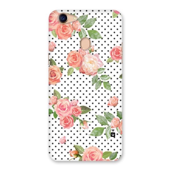 Polka Bloom White Back Case for Oppo F5