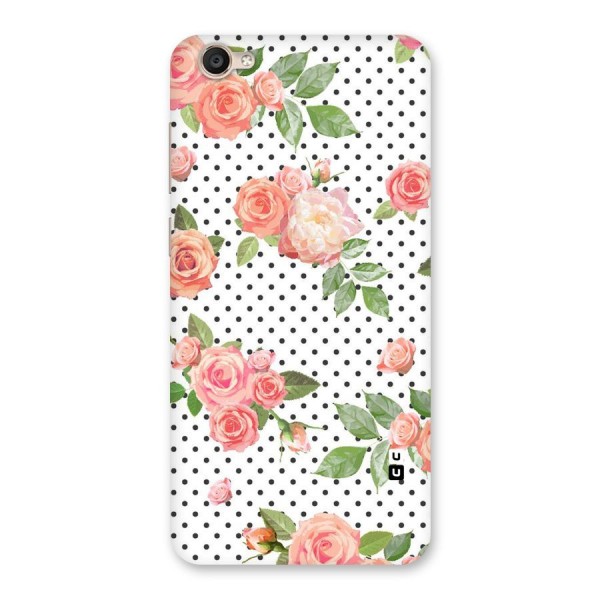 Polka Bloom White Back Case for Vivo Y55s