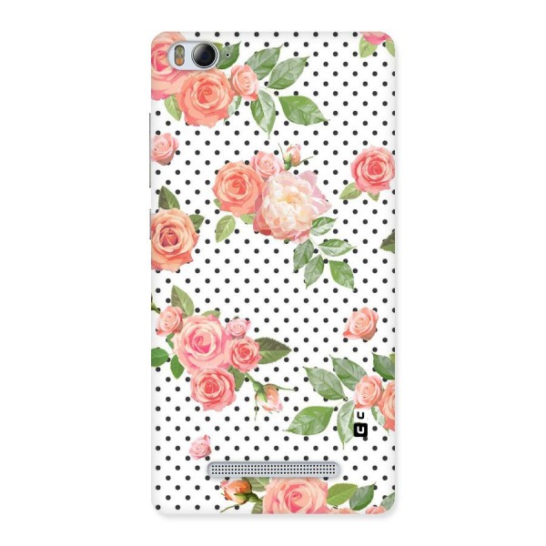 Polka Bloom White Back Case for Xiaomi Mi4i