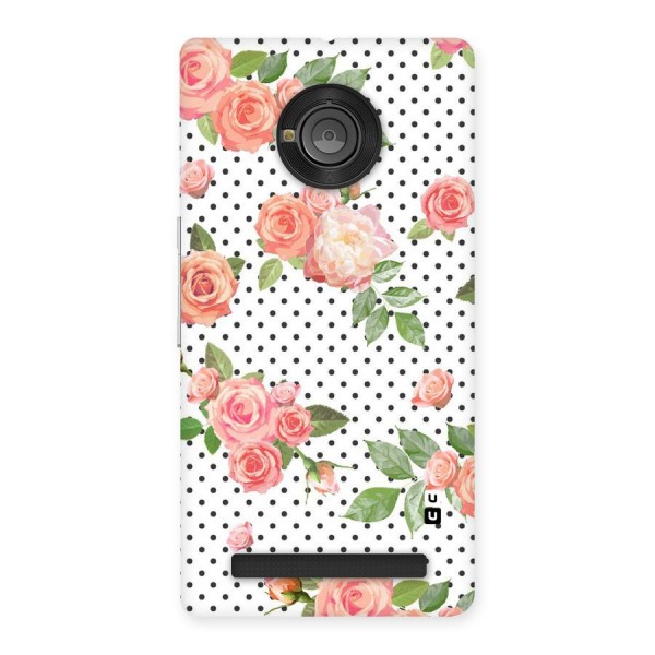 Polka Bloom White Back Case for Yu Yuphoria