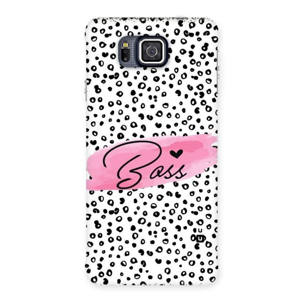 Polka Boss Back Case for Galaxy Alpha