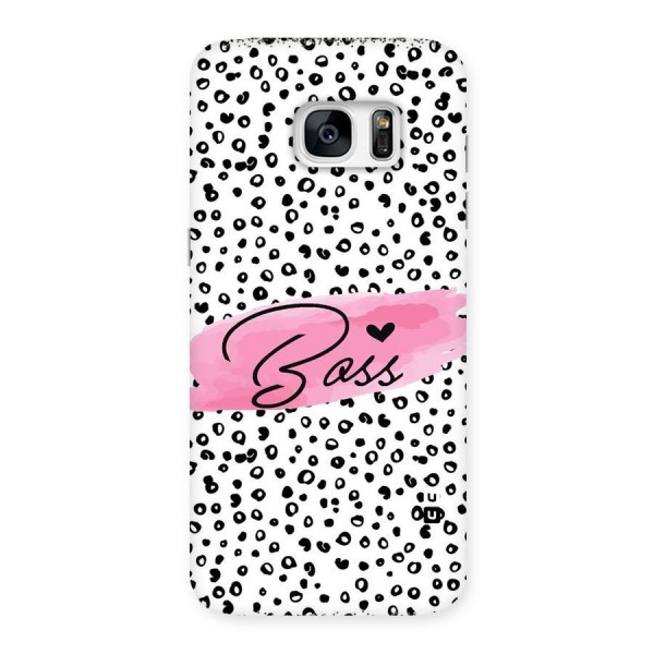 Polka Boss Back Case for Galaxy S7 Edge