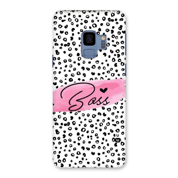 Polka Boss Back Case for Galaxy S9