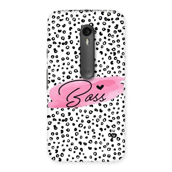 Polka Boss Back Case for Moto G3