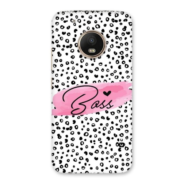 Polka Boss Back Case for Moto G5 Plus