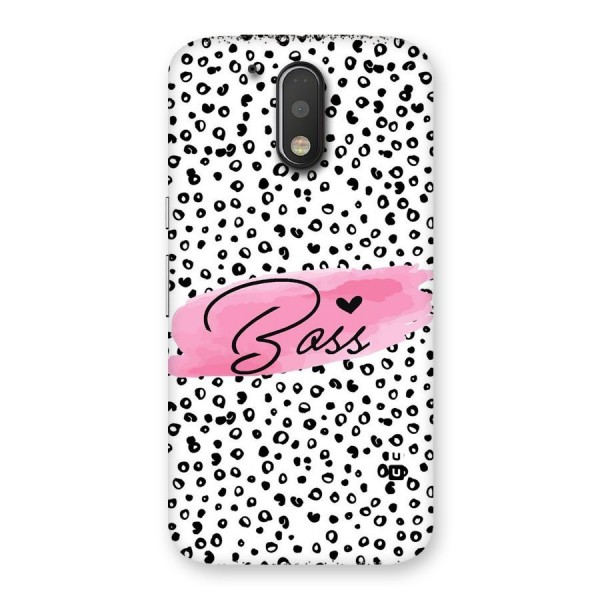 Polka Boss Back Case for Motorola Moto G4