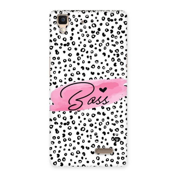 Polka Boss Back Case for Oppo R7