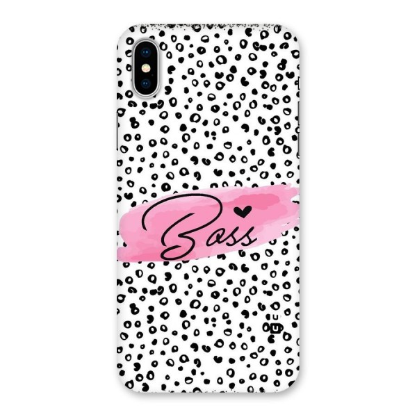 Polka Boss Back Case for iPhone X