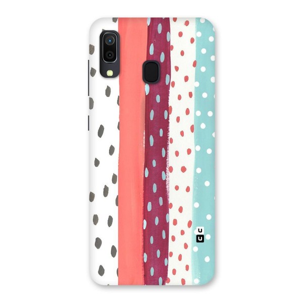 Polka Brush Art Back Case for Galaxy A20