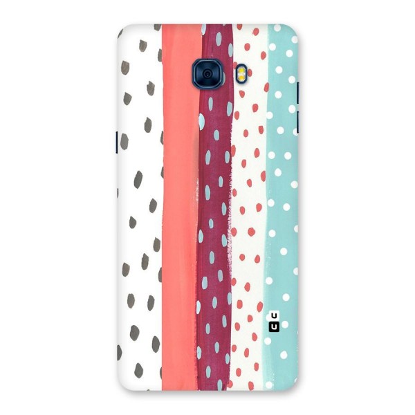 Polka Brush Art Back Case for Galaxy C7 Pro