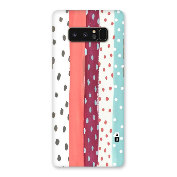 Polka Brush Art Back Case for Galaxy Note 8