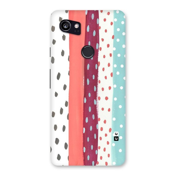 Polka Brush Art Back Case for Google Pixel 2 XL