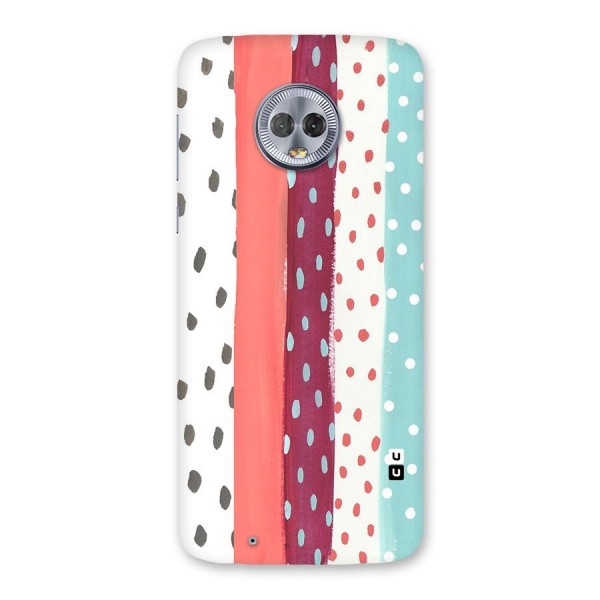 Polka Brush Art Back Case for Moto G6