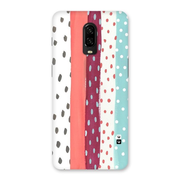 Polka Brush Art Back Case for OnePlus 6T