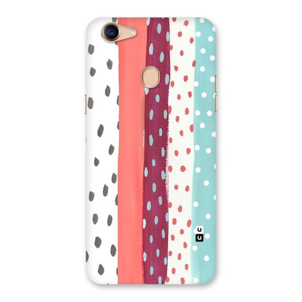 Polka Brush Art Back Case for Oppo F5