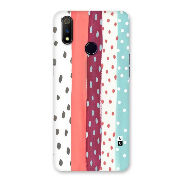 Polka Brush Art Back Case for Realme 3 Pro