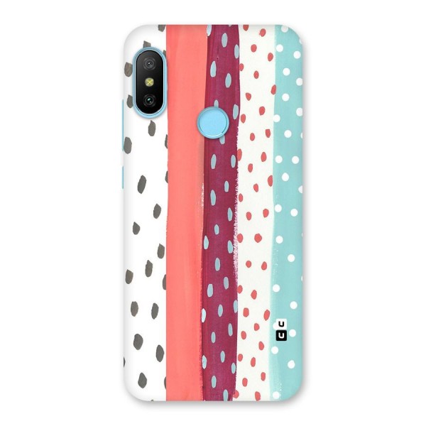 Polka Brush Art Back Case for Redmi 6 Pro