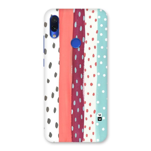 Polka Brush Art Back Case for Redmi Note 7