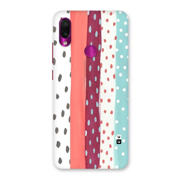 Polka Brush Art Back Case for Redmi Note 7 Pro