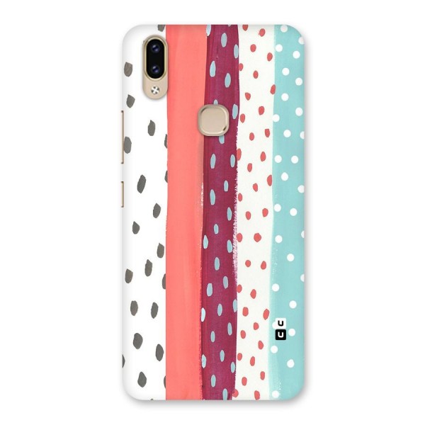 Polka Brush Art Back Case for Vivo V9