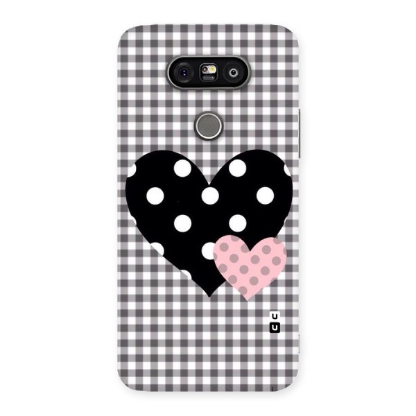 Polka Check Hearts Back Case for LG G5