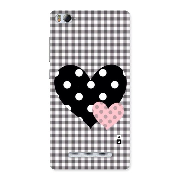 Polka Check Hearts Back Case for Xiaomi Mi4i