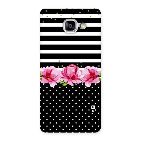 Polka Floral Stripes Back Case for Galaxy A5 2016