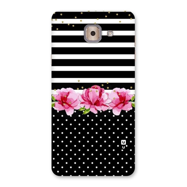 Polka Floral Stripes Back Case for Galaxy J7 Max