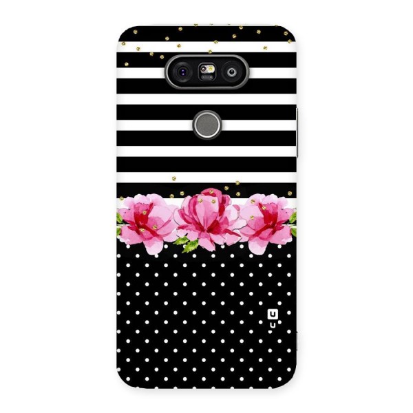 Polka Floral Stripes Back Case for LG G5