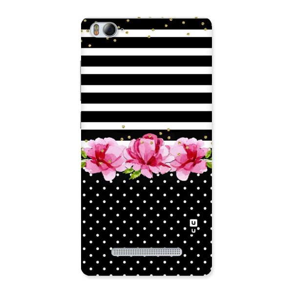 Polka Floral Stripes Back Case for Xiaomi Mi4i