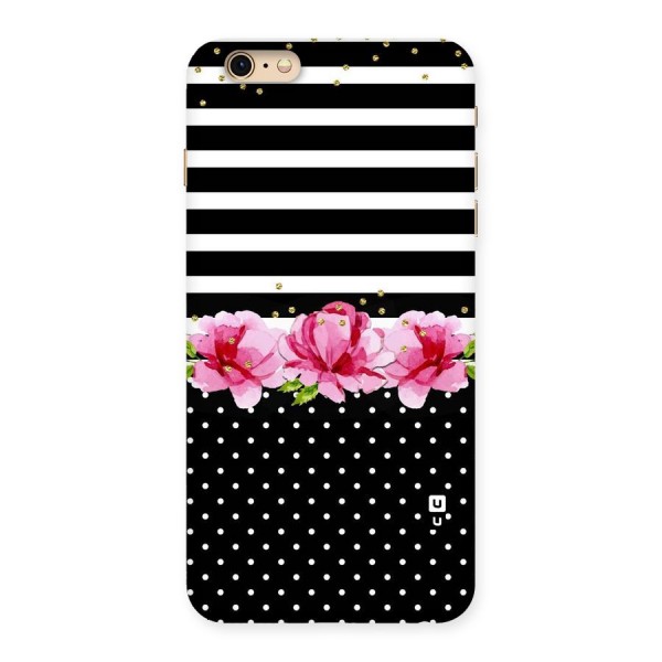 Polka Floral Stripes Back Case for iPhone 6 Plus 6S Plus