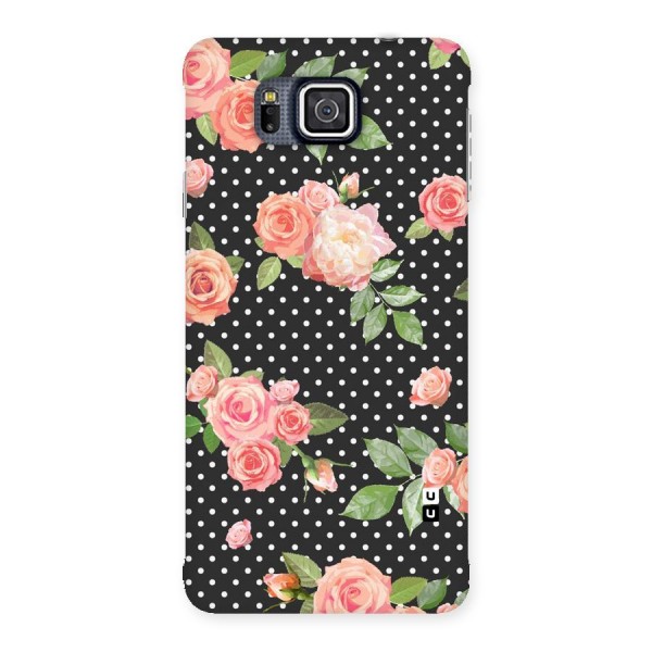 Polka Peach Back Case for Galaxy Alpha