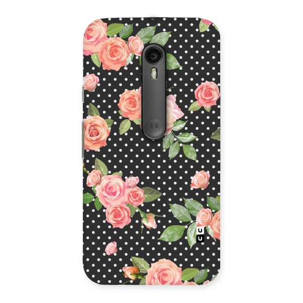 Polka Peach Back Case for Moto G3